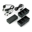 Zebra 3-Slot Battery Charger Connected via Y Cable - Battery charger - output connectors: 3 - United Kingdom (pack of 2) - for QLn 220, 220 Healthcare, 320, 420; ZQ500 Series ZQ510, ZQ520; ZQ600 Series ZQ610, ZQ620