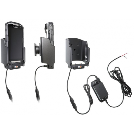 Brodit Active holder for fixed installation - Handheld charging cradle - car - DC 12  /  24 V - for Zebra TC51, TC56 - 1