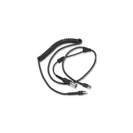Zebra - USB  /  serial cable - 2.7 m - coiled - 1