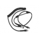 Zebra - USB  /  serial cable - 2.7 m - coiled