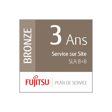 Fujitsu Scanner Service Program 3 Year Bronze Service Plan for Fujitsu Low-Volume Production Scanners - Extended service agreement (extension) - parts and labour - 3 years - on-site - 8x5 - response time: 8 h - repair time: 8 hours - for fi-7600, 7700, 7700S - 6