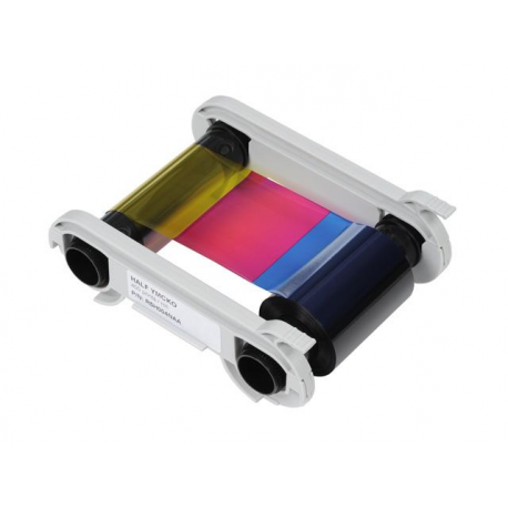 Evolis High Trust 1 / 2 YMCKOKO Ribbon - Colour (cyan, magenta, yellow, resin black, clear overcoat) - print ribbon (color, half-panel) - for Evolis Primacy, Zenius - 1