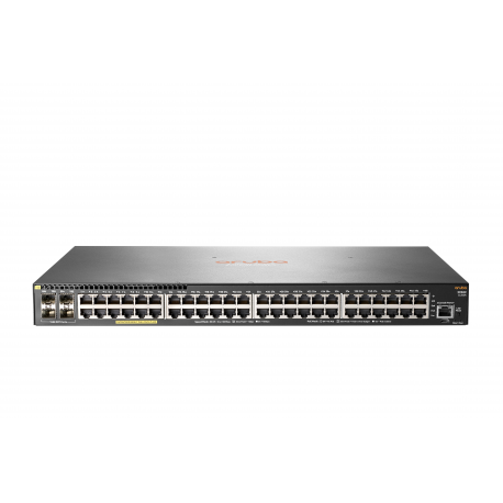 HPE Aruba 2930F 48G PoE+ 4SFP - Switch - L3 - Managed - 48 x 10 / 100 / 1000 (PoE+) + 4 x Gigabit SFP (uplink) - rack-mountable - PoE+ (370 W) - 3