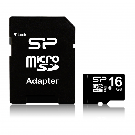 SILICON POWER 16GB, MICRO SDHC, CLASS 10 WITH SD ADAPTER - 2