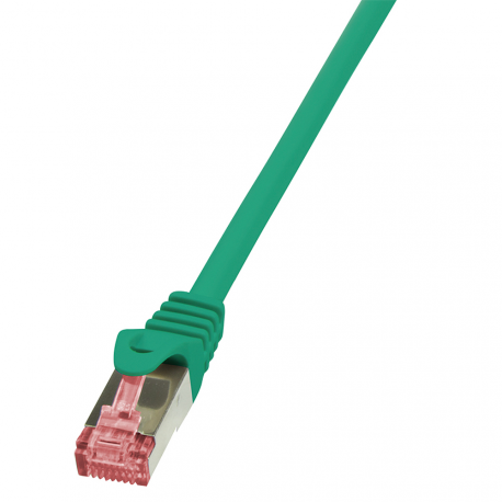 LogiLink PrimeLine - Patch cable - RJ-45 (M) to RJ-45 (M) - 1 m - SFTP, PiMF - CAT 6 - halogen-free - green - 1
