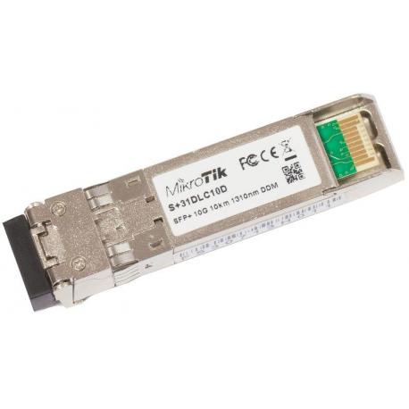 MikroTik S+31DLC10D - SFP+ transceiver module - 10 GigE - SFP+ / LC single-mode - up to 10 km - 1310 nm - 2