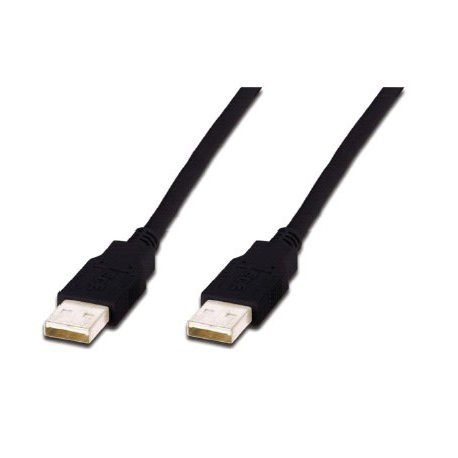 ASSMANN - USB cable - USB (M) to USB (M) - USB 2.0 - 5 m - molded - black - 1