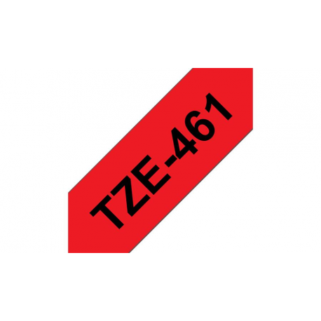 Brother TZe461 - Black on red - Roll (3.6 cm x 8 m) 1 roll(s) laminated tape - for P-Touch PT-3600, 550, 9200, 9400, 9500, 9600, 9700, 9800, D800, H110, P900, P950 - 2