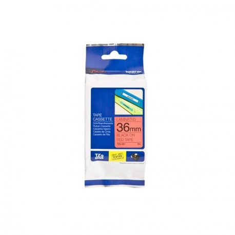 Brother TZe461 - Black on red - Roll (3.6 cm x 8 m) 1 roll(s) laminated tape - for P-Touch PT-3600, 550, 9200, 9400, 9500, 9600, 9700, 9800, D800, H110, P900, P950 - 3