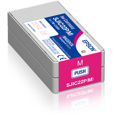 Epson SJIC22P(M) - Magenta - original - ink cartridge - for TM C3500 - 2