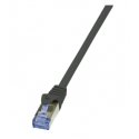 LogiLink PrimeLine - Patch cable - RJ-45 (M) to RJ-45 (M) - 3 m - SFTP, PiMF - CAT 7 - halogen-free, molded, snagless - black