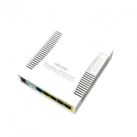 MikroTik RouterBOARD RB260GSP - Switch - Managed - 5 x 10/100/1000 (4 PoE) + 1 x SFP - desktop - PoE - 5