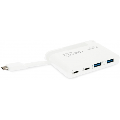 DICOTA USB-C Portable Hub 4-in-1 - Hub - 2 x USB-C + 2 x SuperSpeed USB - desktop - 1