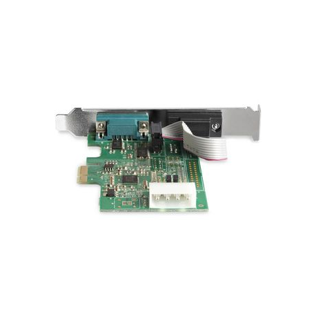 StarTech.com 2-port PCI Express RS232 Serial Adapter Card, PCIe RS232 Serial Host Controller Card, PCIe to Serial DB9 COM Ports, 16950 UART, Low Profile Expansion Card, Windows/macOS/Linux - Full/Low-Profile (PEX2S953LP) - Serial adapter - PCIe low profile - RS-232 x 2 - 1