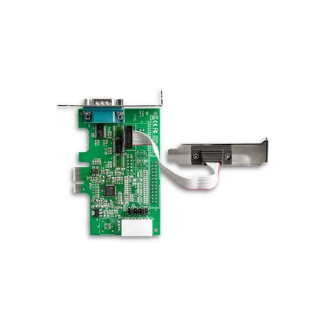 StarTech.com 2-port PCI Express RS232 Serial Adapter Card, PCIe RS232 Serial Host Controller Card, PCIe to Serial DB9 COM Ports, 16950 UART, Low Profile Expansion Card, Windows/macOS/Linux - Full/Low-Profile (PEX2S953LP) - Serial adapter - PCIe low profile - RS-232 x 2 - 3