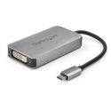 StarTech.com USB 3.1 Type-C to Dual Link DVI-I Adapter - Digital Only - 2560 x 1600 - Active USB-C to DVI Video Adapter Converter (CDP2DVIDP) - Adapter - dual link - USB-C (M) to DVI-I (F) - USB 3.1 - 15.2 cm - active - space grey