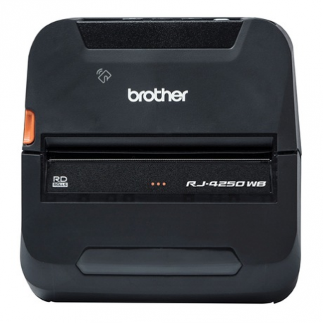 Brother RuggedJet RJ-4250WB - Label printer - direct thermal - Roll (11.3 cm) - 203 dpi - up to 127 mm / sec - USB 2.0, Wi-Fi(n), NFC, Bluetooth 4.2 - 1