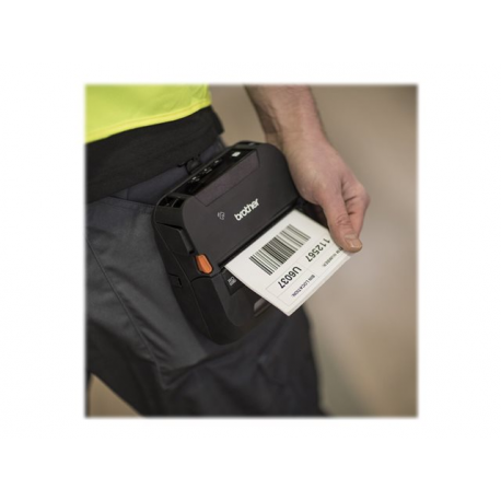 Brother RuggedJet RJ-4250WB - Label printer - direct thermal - Roll (11.3 cm) - 203 dpi - up to 127 mm / sec - USB 2.0, Wi-Fi(n), NFC, Bluetooth 4.2 - 6