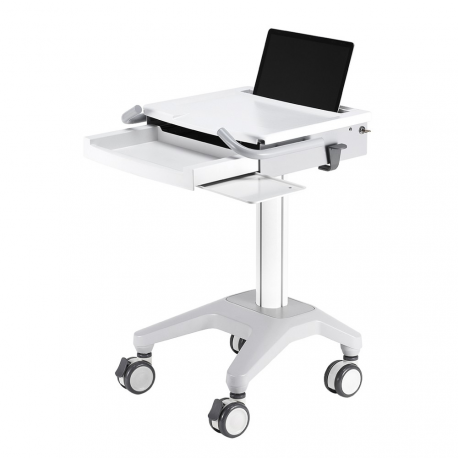 Neomounts by Newstar MED-M200 - Cart - for notebook / keyboard / mouse - medical - white - screen size: 10"-17" - 0