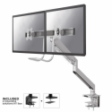 Neomounts by Newstar Select NM-D775DX - Mounting kit - for 2 LCD displays (full-motion) - silver - screen size: 10"-32" - clamp mountable, grommet, desk-mountable