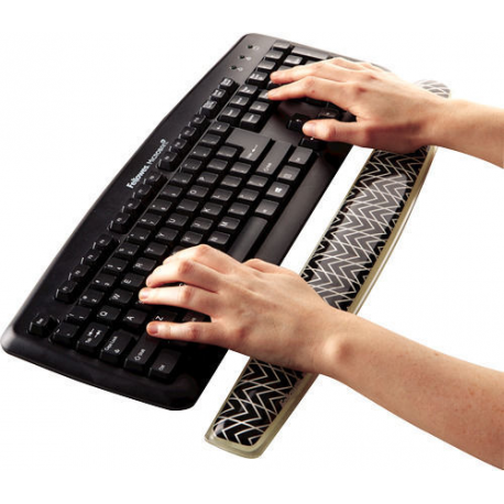 Fellowes Photo Gel - Keyboard wrist pillow - chevron - 1