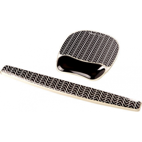 Fellowes Photo Gel - Keyboard wrist pillow - chevron - 3
