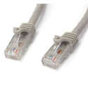 StarTech.com 1m CAT6 Ethernet Cable, 10 Gigabit Snagless RJ45 650MHz 100W PoE Patch Cord, CAT 6 10GbE UTP Network Cable w / Strain Relief, Grey, Fluke Tested / Wiring is UL Certified / TIA - Category 6 - 24AWG (N6PATC1MGR) - Patch cable - RJ-45 (M) to RJ-45 (M) - 1 m - UTP - CAT 6 - snagless - grey