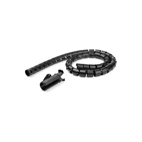 StarTech.com 2.5m (8.2ft) Cable Management Sleeve - 1.8" Diameter - Expandable Coiled Cord Organizer w / Cable Loading Tool (CMSCOILED4) - Cable sleeving kit - black - 2.5 m - 0