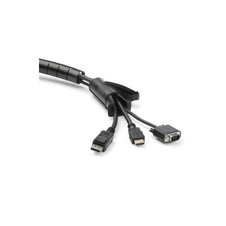 StarTech.com 2.5m (8.2ft) Cable Management Sleeve - 1.8" Diameter - Expandable Coiled Cord Organizer w / Cable Loading Tool (CMSCOILED4) - Cable sleeving kit - black - 2.5 m - 4