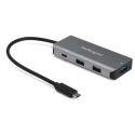 StarTech.com 4 Port USB C Hub (10Gbps) to 3x USB-A & 1x USB-C, 100W Power Delivery Passthrough Charging, Compact/Portable USB 3.1 Gen 2/USB 3.2 Gen 2 Type C Laptop Adapter, Works w/ TB3 - Windows/macOS/Linux (HB31C3A1CPD3) - Hub - 1 x USB-C + 3 x USB 3.1 - desktop - for P/N: PEXUSB321C
