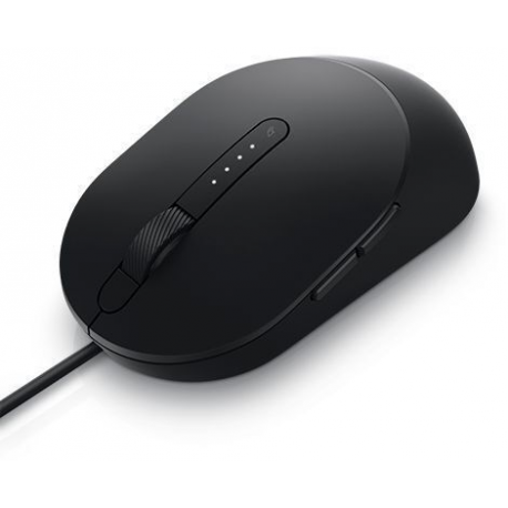 Dell MS3220 - Mouse - laser - 5 buttons - wired - USB 2.0 - black - with 3 years Advanced Exchange Service - 1