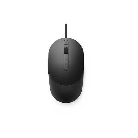 Dell MS3220 - Mouse - laser - 5 buttons - wired - USB 2.0 - black - with 3 years Advanced Exchange Service - 10