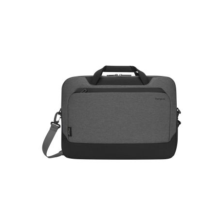 Targus Cypress Briefcase with EcoSmart - Notebook carrying case - 15.6" - grey - 0