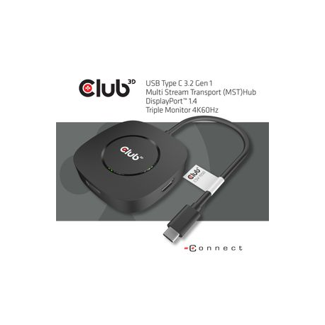 Club 3D - Docking station - USB-C 3.2 Gen 1 - DP - 2