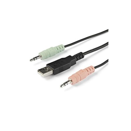 StarTech.com 2 Port HDMI KVM Switch, 4K 60Hz, Compact Dual Port UHD / Ultra HD USB Desktop KVM Switch with Integrated 4ft Cables & Audio, Bus Powered & Remote Switching, MacBook ThinkPad - 4K KVM Switch w /  Audio (SV211HDUA4K) - KVM  /  audio switch - 2 x KVM  /  audio - 1 local user - desktop - 2