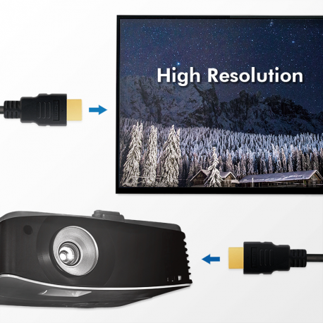 LogiLink - HDMI cable with Ethernet - HDMI male to HDMI male - 3 m - black - 4K support, 8K support, 10K support - 4