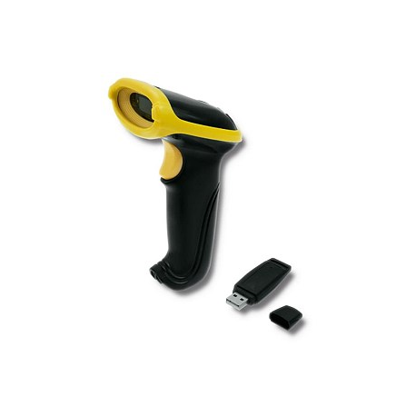 Qoltec - Barcode scanner - portable - 120 scan  /  sec - decoded - RF(2.4 GHz) - 3