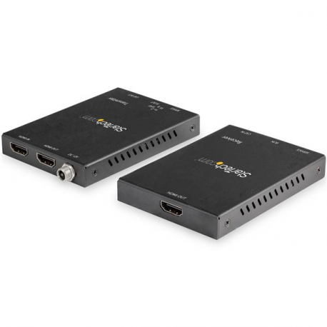 StarTech.com HDMI over CAT6 Extender Kit - 4K 60Hz - HDMI Balun Kit - Signal up to 165 ft / 50m - HDR - 4:4:4 - 7.1 Audio Support (ST121HD20V) - Video / audio extender - HDMI - over CAT 6 - up to 50 m - 4