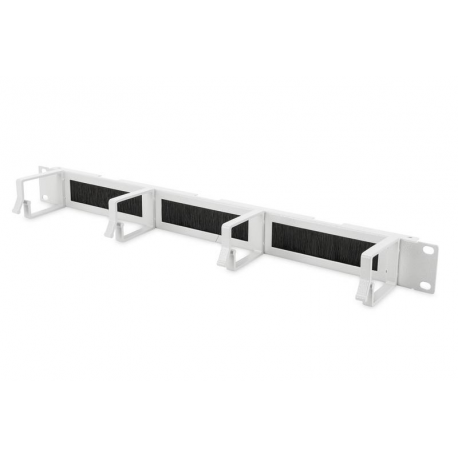 DIGITUS Professional DN-97662 - Cable management panel with rings - rack mountable - light grey, RAL 7035 - 1U - 19" - 1