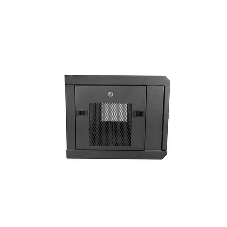 StarTech.com 2 Post 6U 19" Wall Mount Network Cabinet, 15" Deep Locking IT Switch Depth Enclosure, Vented Computer / Electronics Equipment Data Rack with Shelf & Hook & Loop Tape  / Assembled - 19 Inch Wall Cabinet (RK616WALM) - Rack enclosure cabinet - wall mountable - black - 6U - 1