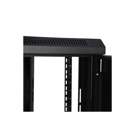 StarTech.com 2 Post 6U 19" Wall Mount Network Cabinet, 15" Deep Locking IT Switch Depth Enclosure, Vented Computer / Electronics Equipment Data Rack with Shelf & Hook & Loop Tape  / Assembled - 19 Inch Wall Cabinet (RK616WALM) - Rack enclosure cabinet - wall mountable - black - 6U - 4