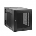 StarTech.com 12U 19" Wall Mount Network Cabinet, 4 Post 24" Deep Hinged Server Room Data Cabinet- Locking Computer Equipment Enclosure with Shelf, Flexible Vented IT Rack, Pre-Assembled - 12U Vented Cabinet (RK1232WALHM) - Rack enclosure cabinet - wall mountable - black - 12U