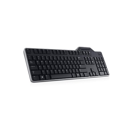 Dell Keyboard US/European (QWERTY) Dell KB-813 Smartcard Reader USB Keyboard Black Kit Dell - 5