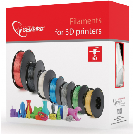 Gembird - White - 1 kg - 400 m - ABS filament (3D) - 2