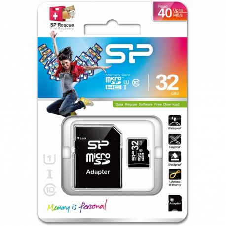 SILICON POWER 32GB, MICRO SDHC, CLASS 10 WITH SD ADAPTER - 7