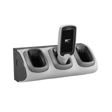 Zebra 3-Slot High Density Non-Locking Cradle - Handheld charging cradle - output connectors: 3 - for Zebra MC18, MC18 Personal Shopper, PS20J Plus; Personal Shoper Series PS20 Base, PS20 Plus - 2