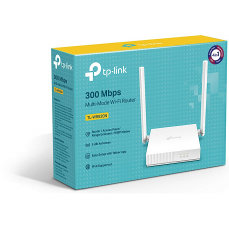TP-Link TL-WR820N - Wireless router - 2-port switch - 802.11b/g/n - 2.4 GHz - 3