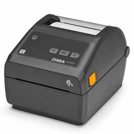 Zebra ZD420t - Healthcare - label printer - thermal transfer - Roll (11.8 cm) - 203 dpi - up to 152 mm / sec - USB 2.0, USB host, NFC, Wi-Fi(ac), Bluetooth 4.1 - tear bar - white - 3