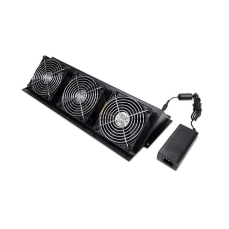APC NetShelter CX Fan Booster Kit - Rack fan tray - AC 100/120/200/208/220/230/240 V - black - for P/N: AR4024SPX429, AR4024SPX431, AR4024SPX432, NBWL0355A, SRT1000RMXLI, SRT1000RMXLI-NC - 0