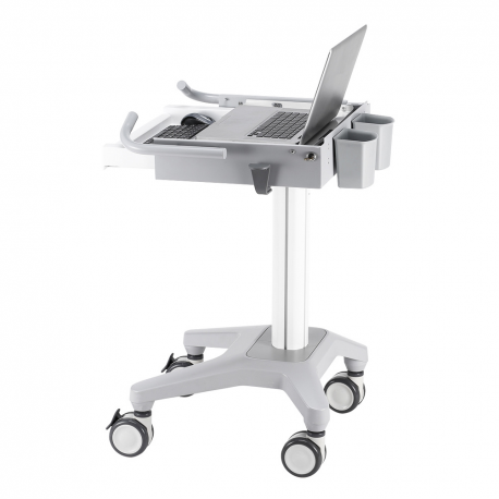 Neomounts by Newstar MED-M200 - Cart - for notebook / keyboard / mouse - medical - white - screen size: 10"-17" - 4